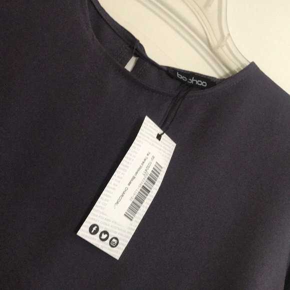 NWT BOOHOO Tia Tiered Woven Blouse - Picture 4 of 4